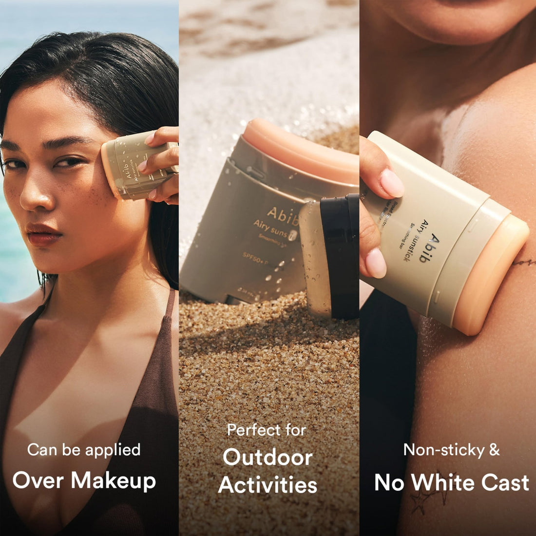 Abib Airy Sunstick Protection Bar SPF50+ Broad Spectrum, Semi-Matte Sunscreen Stick for Oily & Combination Skin - OzHealthStandard