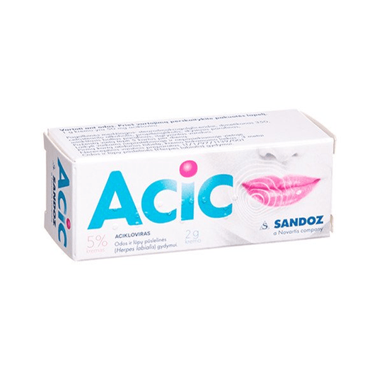ACIC cream for cold sores 2g. - OzHealthStandard