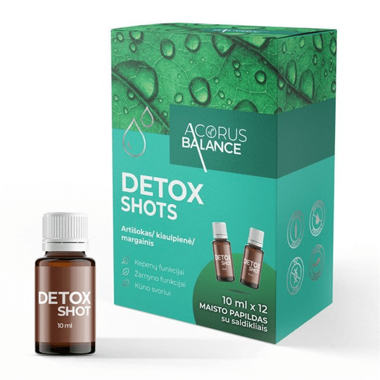 ACORUS BALANCE DETOX SHOTS, liquid, 10 ml, 12 pcs. - OzHealthStandard