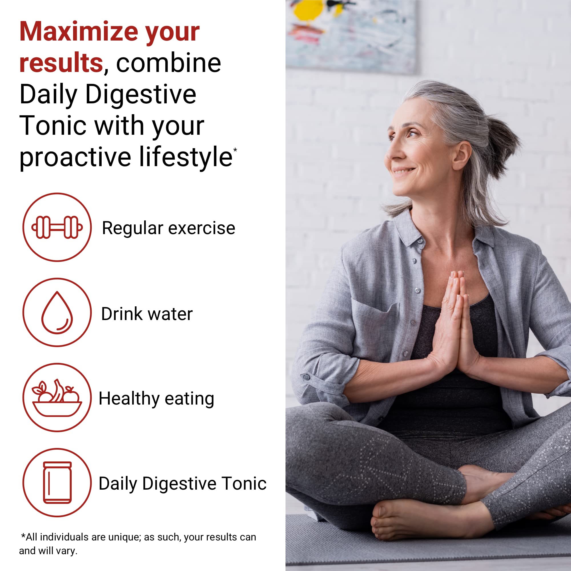 ACTIVATEDYOU Daily Digestive Tonic Kombucha - Support Healthy Digestion & Youthful, Long-Lasting Energy- Prebiotic Fiber, Probiotics, Postbiotics, Vitamin C, Berry Lemonade Flavor (30 Servings) - OzHealthStandard