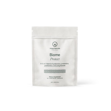 Adapt Naturals 4-in-1 Biome Protect Prebiotics, Probiotics Supplement Postbiotics & Polyphenols for Microbiome, Gut Health & Defense for Women & Men, 30 Day Supply - OzHealthStandard