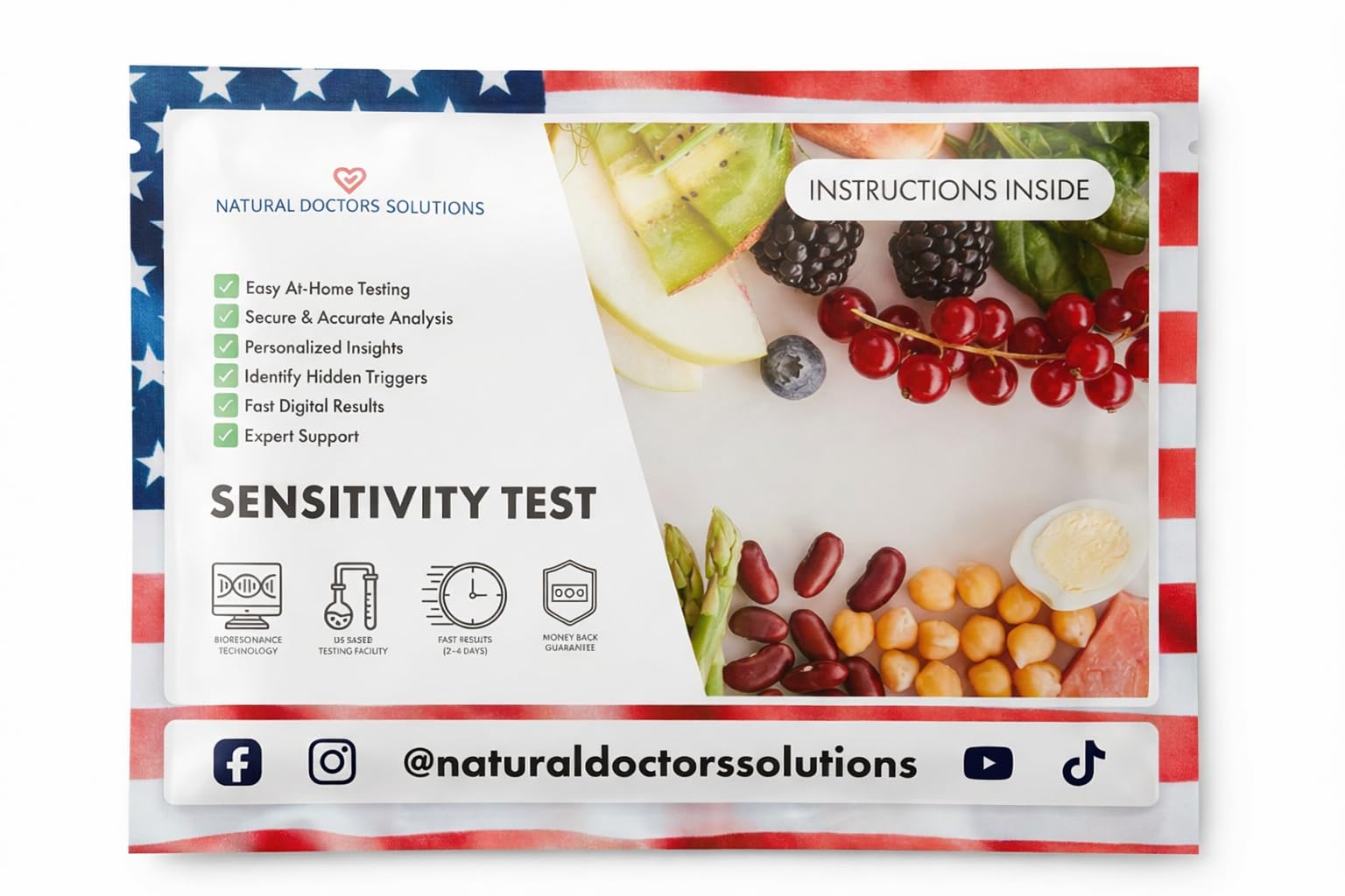 Advanced 1000 Item Food Sensitivity Test Digital Hair Analysis At Home Collection Food Environmental Metals Minerals and Additives Sensitivity Insights 24 to 48 Hour Results - OzHealthStandard