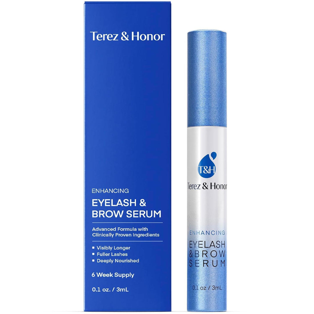 Advanced Eyelash Serum for Thicker, Longer Eyelashes and Eyebrows - Grow Luscious Lashes with Brow Enhancer (3mL) - OzHealthStandard