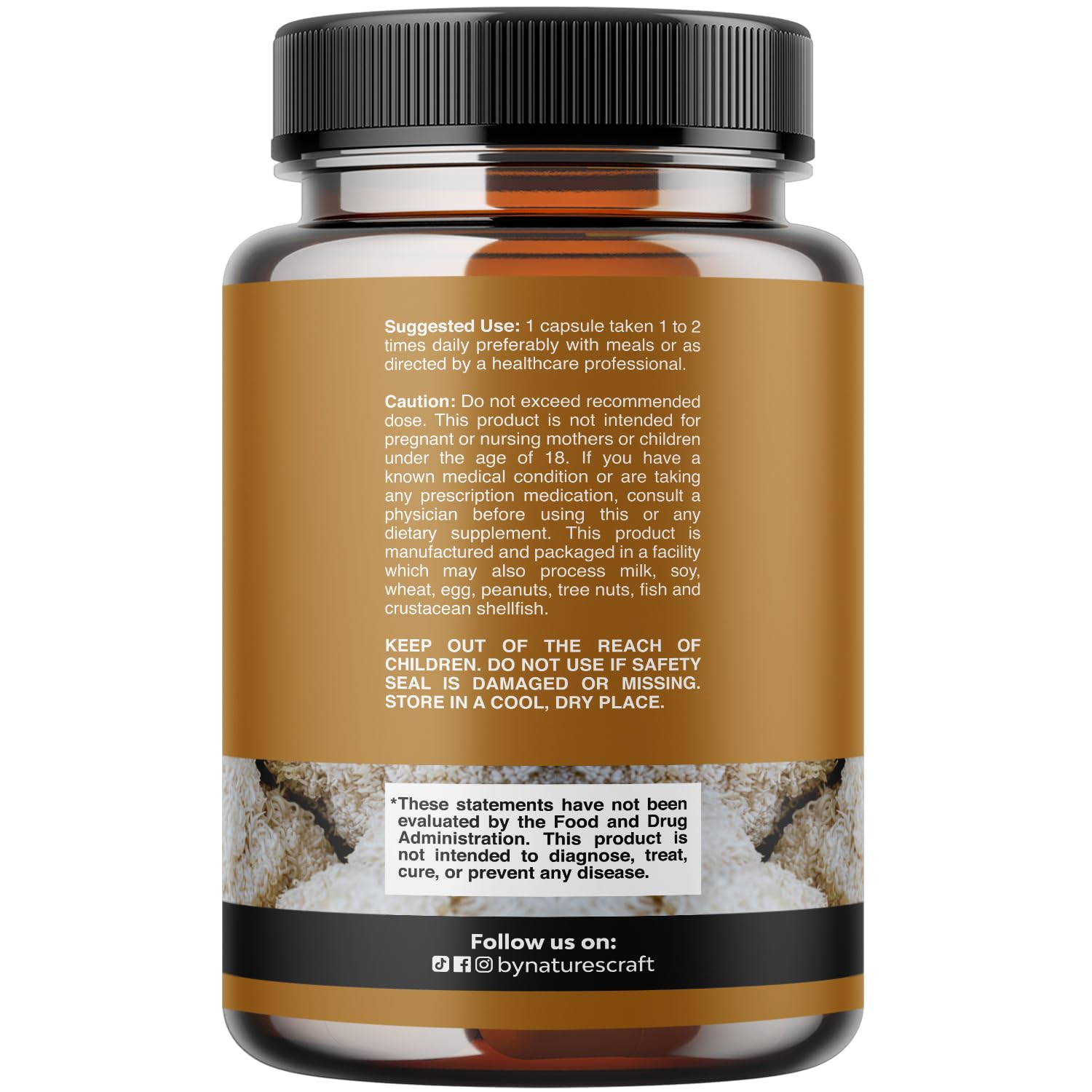 Advanced Lion's Mane Mushroom Supplement - Lions Mane Supplement Capsules with Reishi Chaga Maitake & Shiitake for Brain Health Memory Support & Focus - Nootropic for Mental Clarity - 120 Count - OzHealthStandard
