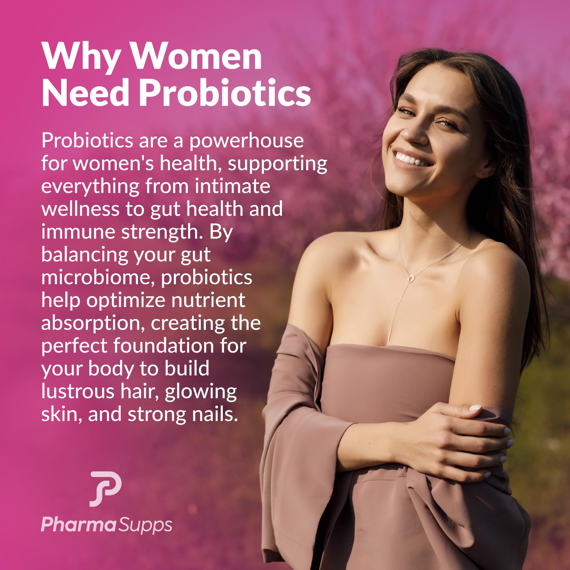 ADVANCED Women's Probiotics for Gut Health - Hair, Skin, & Nails Vitamins Support - 50 Billion CFU w/ Collagen, Biotin & Keratin - Probiotic Supplement for Digestive Health & Bloating Relief, USA-Made - OzHealthStandard