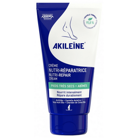 Akileïne nutri-repairing cream for dry + damaged feet 75ml - OzHealthStandard
