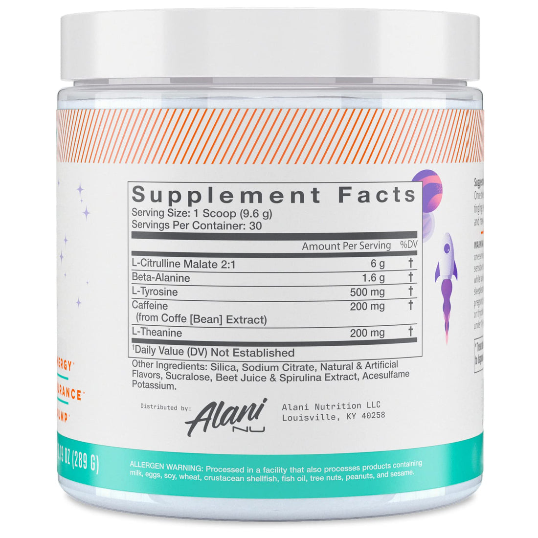 Alani Nu Pre Workout Powder GLAXAY Lemonade, Amino Energy Boost, Endurance Supplement, Sugar Free, 200mg Caffeine, L-Theanine, Beta-Alanine, L-Citrulline, 30 Servings - OzHealthStandard