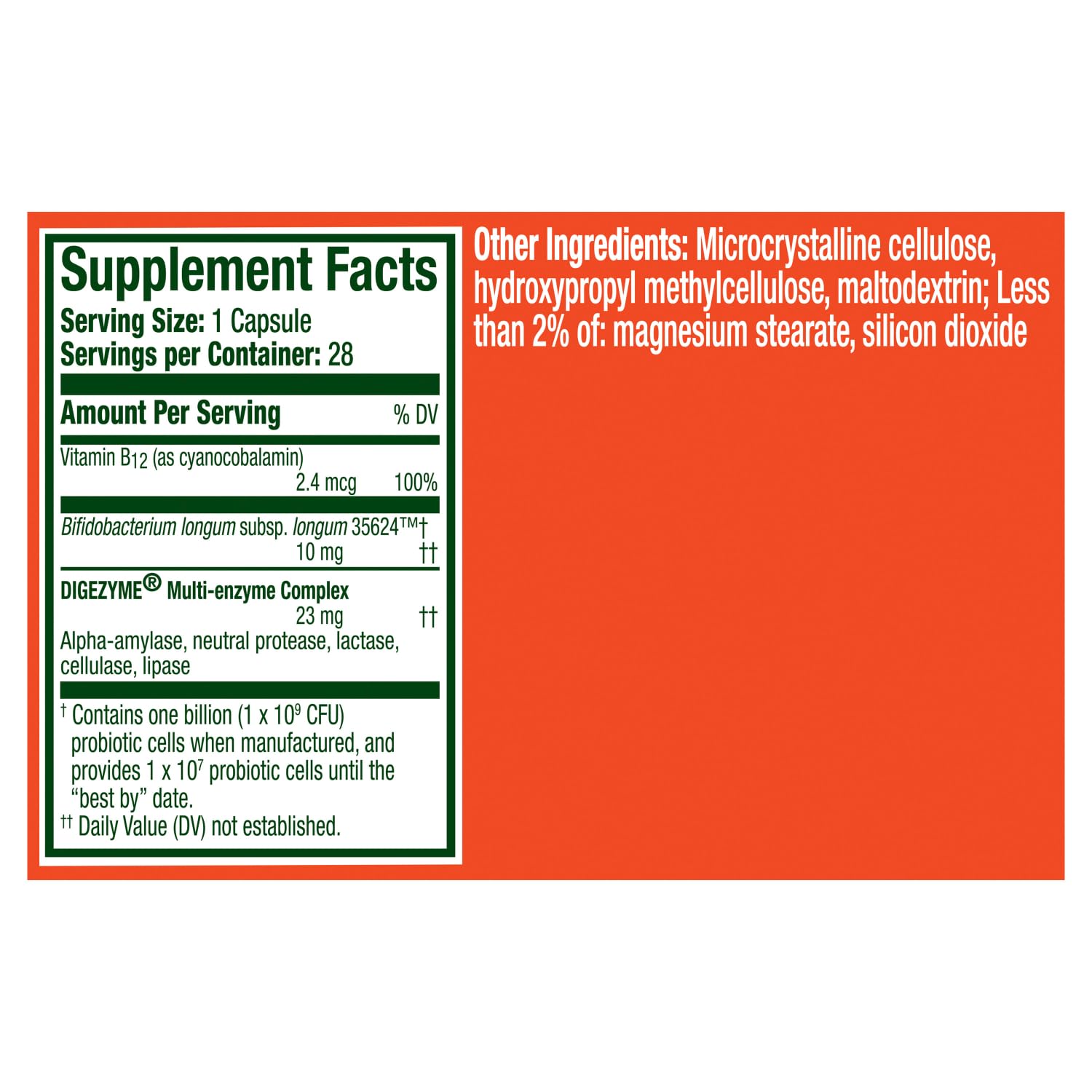 Align Probiotic Bloating Relief + Food Digestion, Probiotics for Women and Men, 1 Doctor Recommended Brand‡, Promotes Digestive Health and Helps Support the Metabolism of Food*, 28 Capsules - OzHealthStandard