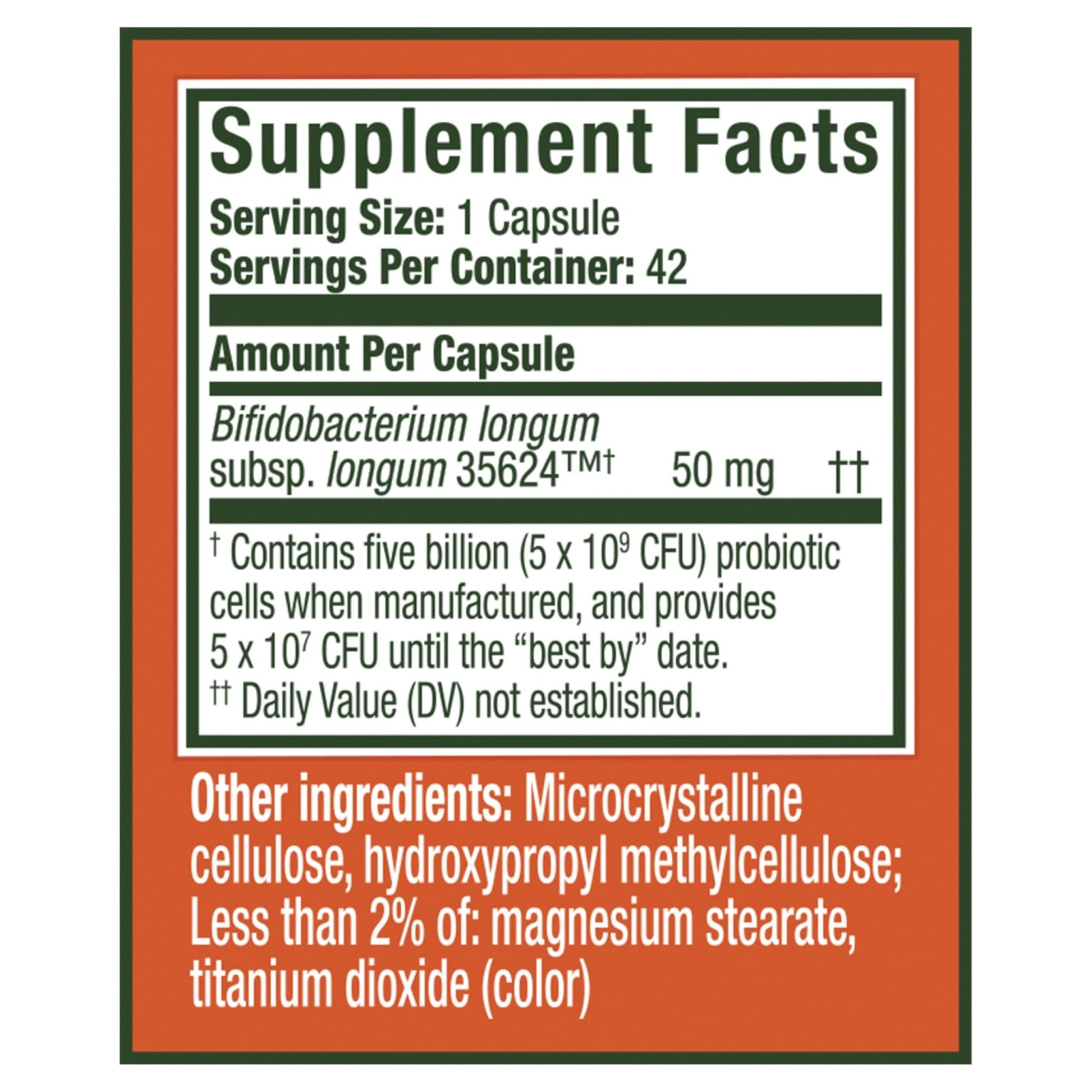Align Probiotic, Extra Strength, Probiotics for Women and Men, Probiotics for Men, Probiotic Capsules have 5X CFUs, 42 Capsules - OzHealthStandard