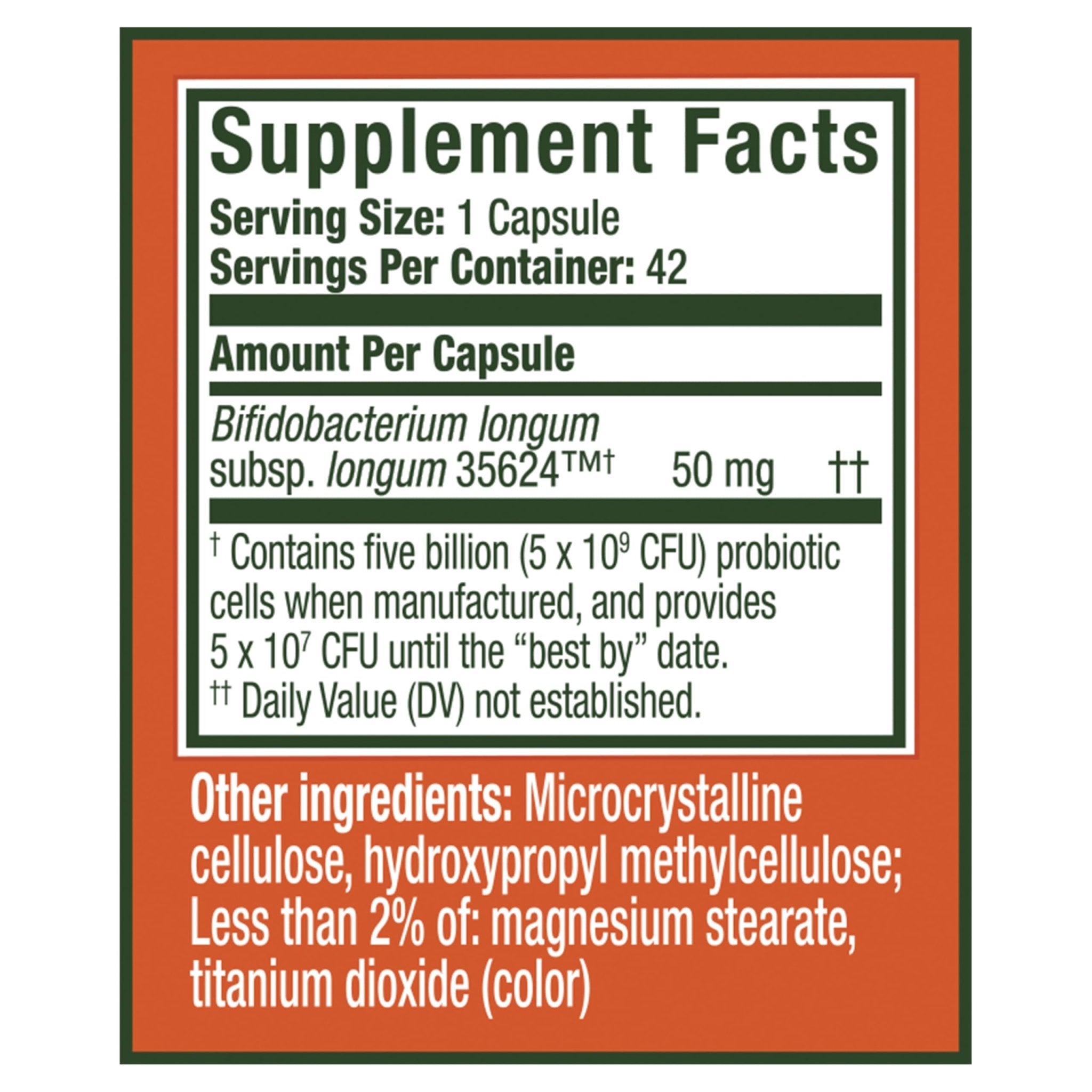 Align Probiotic, Extra Strength, Probiotics for Women and Men, Probiotics for Men, Probiotic Capsules have 5X CFUs, 42 Capsules - OzHealthStandard