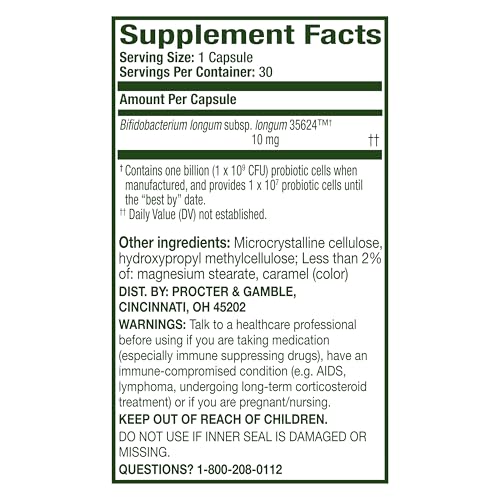 Align Probiotic, Pro Formula, Probiotics for Women and Men, Probiotics for Digestive Health, Men and Womens Probiotic Capsules Help Relieve Occasional Bloating & Gas*, 30 Capsules - OzHealthStandard