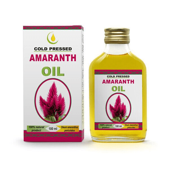 Amaranth Oil Organic Natural Unrefined Cold Pressed Extra Virgin, 100 ml - OzHealthStandard