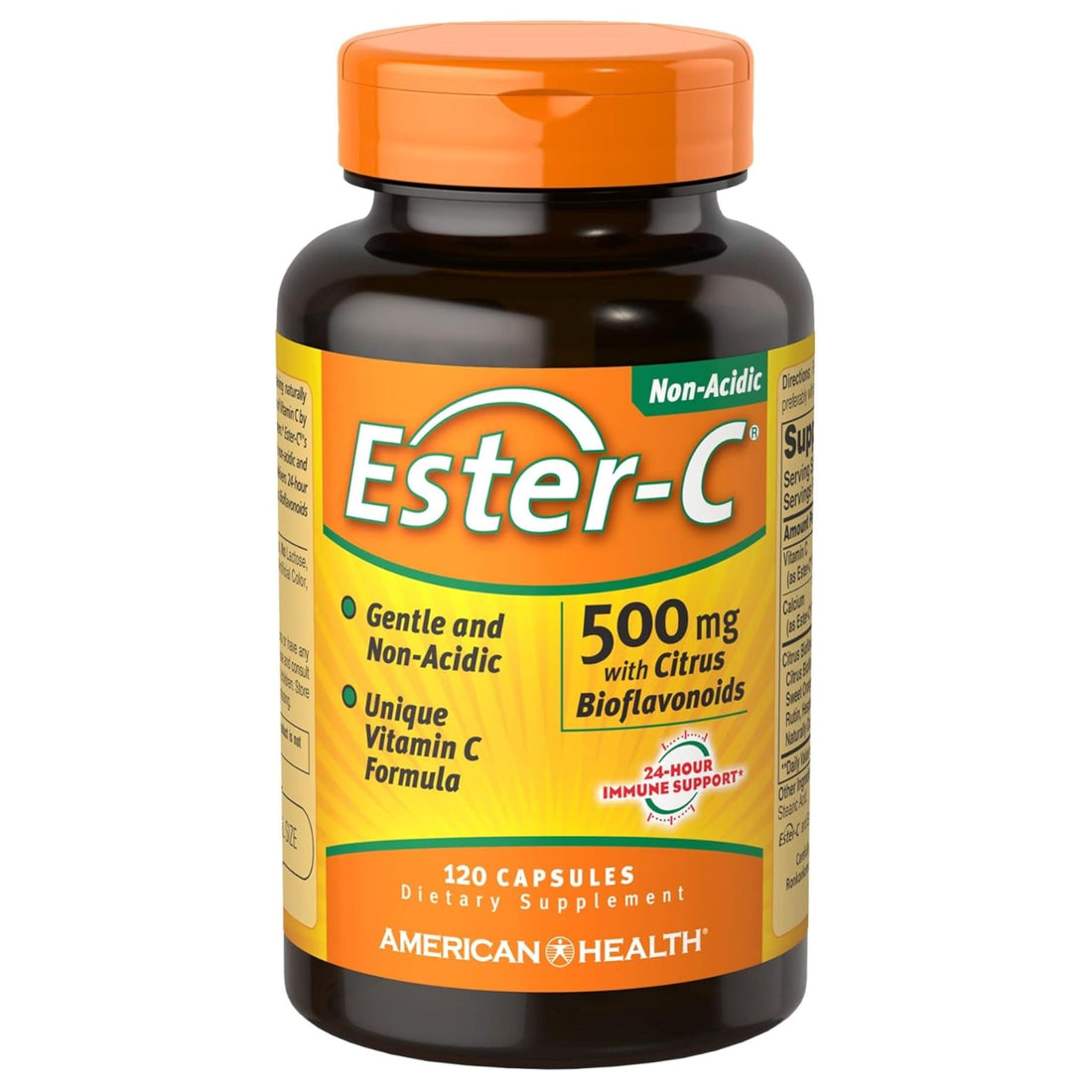 American Health Ester-C with Citrus Bioflavonoids Capsules - Gentle On Stomach, Non-Acidic Vitamin C - 500 mg, - OzHealthStandard