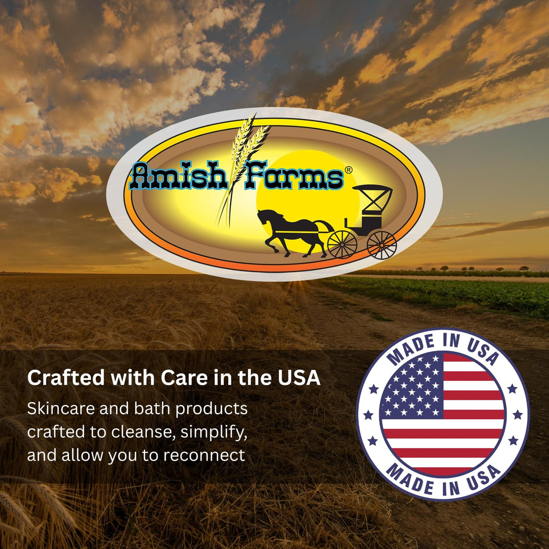 Amish Farms Natural Bar Soap 5-Pack Variety – Handmade Cold Process Moisturizing Soap Bars, Large Hand-Cut, Made in USA - OzHealthStandard