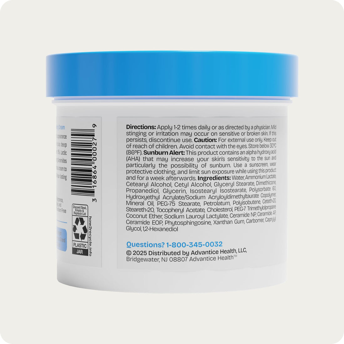 AmLactin Intensive Healing - Therapeutic Body Cream for Extremely Dry Skin - No-Scrub Exfoliator and Body Moisturizer Cream - OzHealthStandard