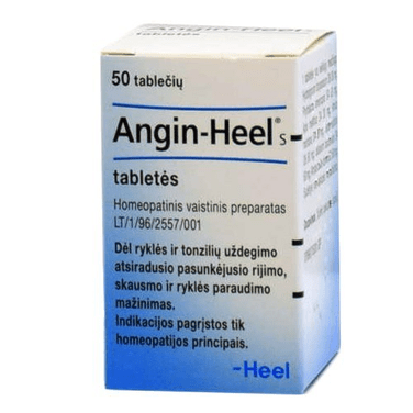 Angin-Heel S tablets for pharynx and tonsils, N50 - OzHealthStandard