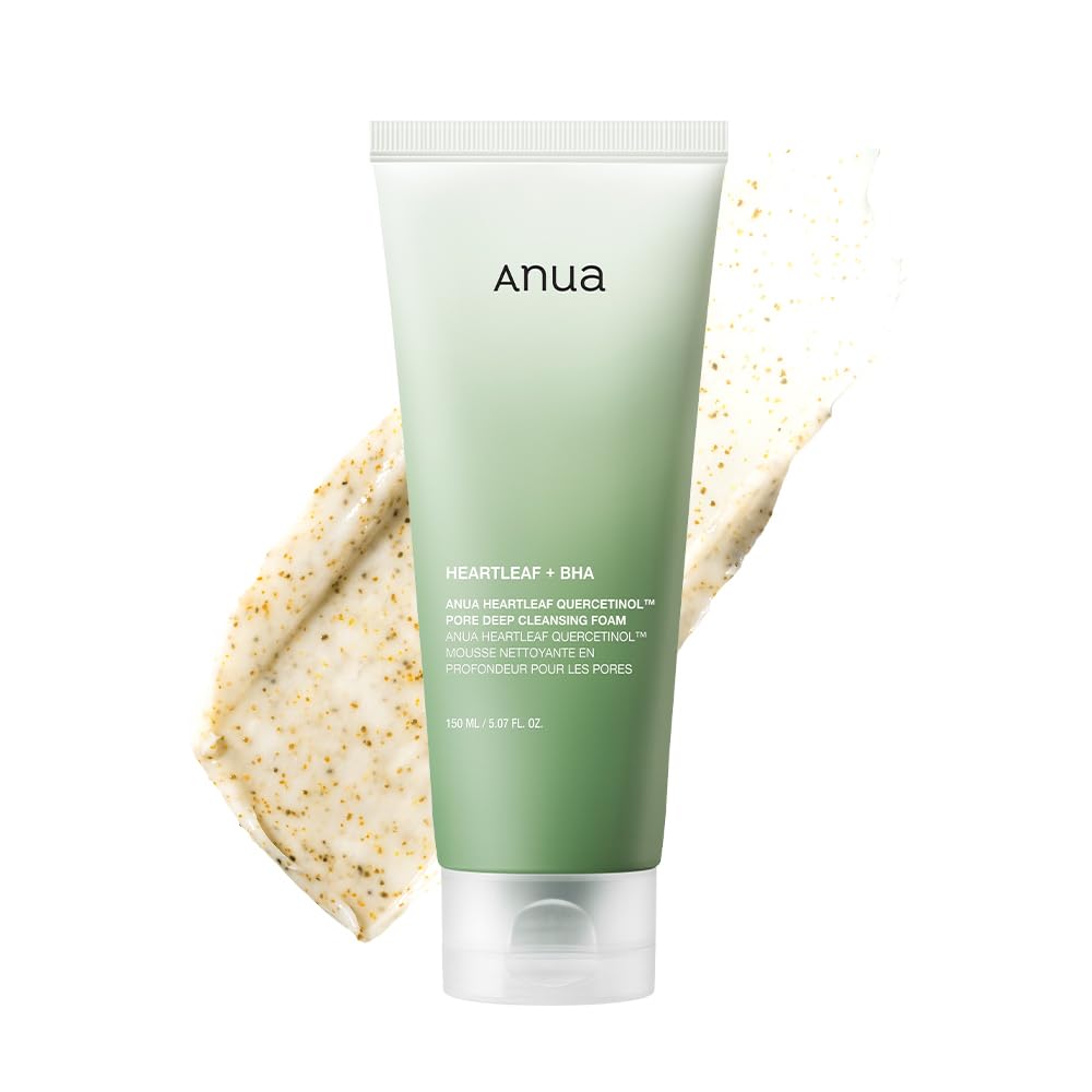 Anua Heartleaf Quercetinol Pore Deep Cleansing Foam, Face wash for Pore Refining Cleanser, Hydrating Daily Facial Cleanser - OzHealthStandard