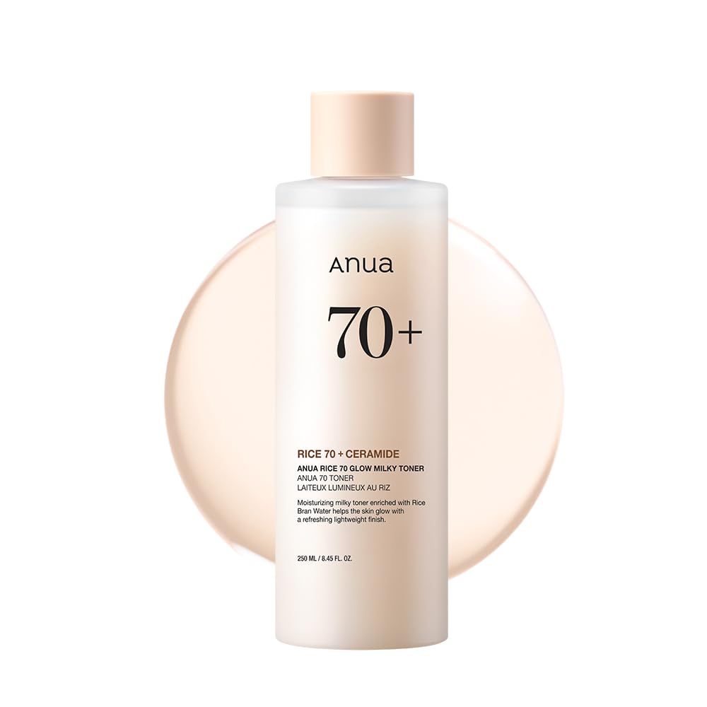 Anua Rice 70 Glow Milky Toner, Glass & Dewy Skin, Hydrating & Barrier Care, Rice Water - OzHealthStandard