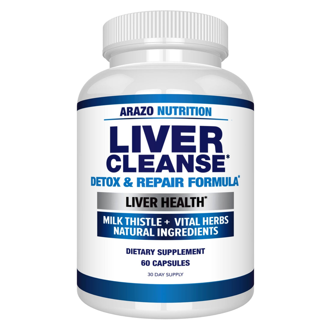 Arazo Nutrition Liver Cleanse Detox & Repair Formula – Milk Thistle Herbal Support Supplement: Silymarin, Beet - OzHealthStandard