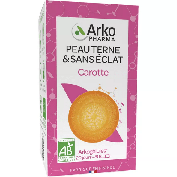 Arkocaps Carotte Peau Terne & Sans Éclat 80 capsules - OzHealthStandard