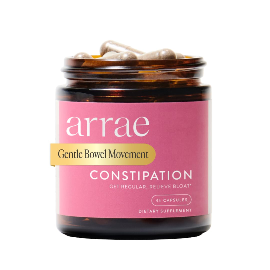 Arrae Constipation Relief Capsules – Gentle, Natural Bowel Support – Clinically Proven for Regularity & Comfort – Non-Stimulant, Overnight Relief – 45 Capsules - OzHealthStandard