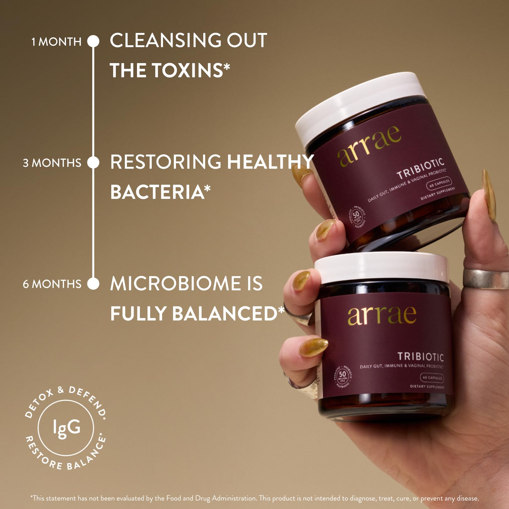 Arrae Tribiotic, Probiotics for Women, Support for Vaginal pH Balance, Gut, Immune, and Feminine Health, Prebiotics, - OzHealthStandard