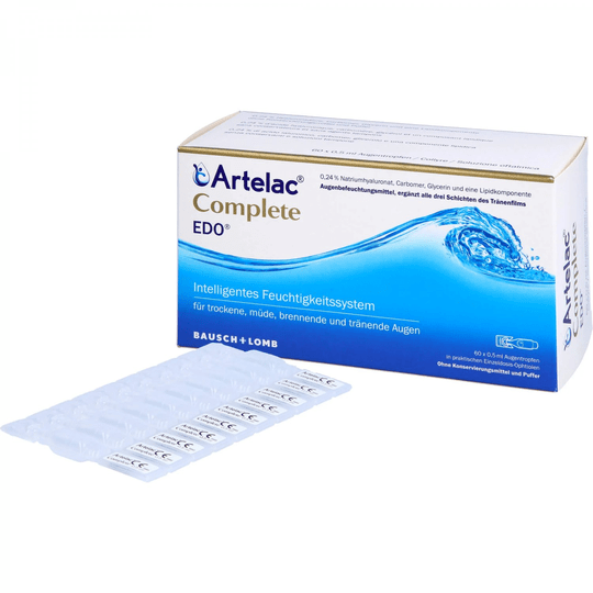 ARTELAC Complete EDO eye drops for dry/watery eyes 60X0.5 ml - OzHealthStandard