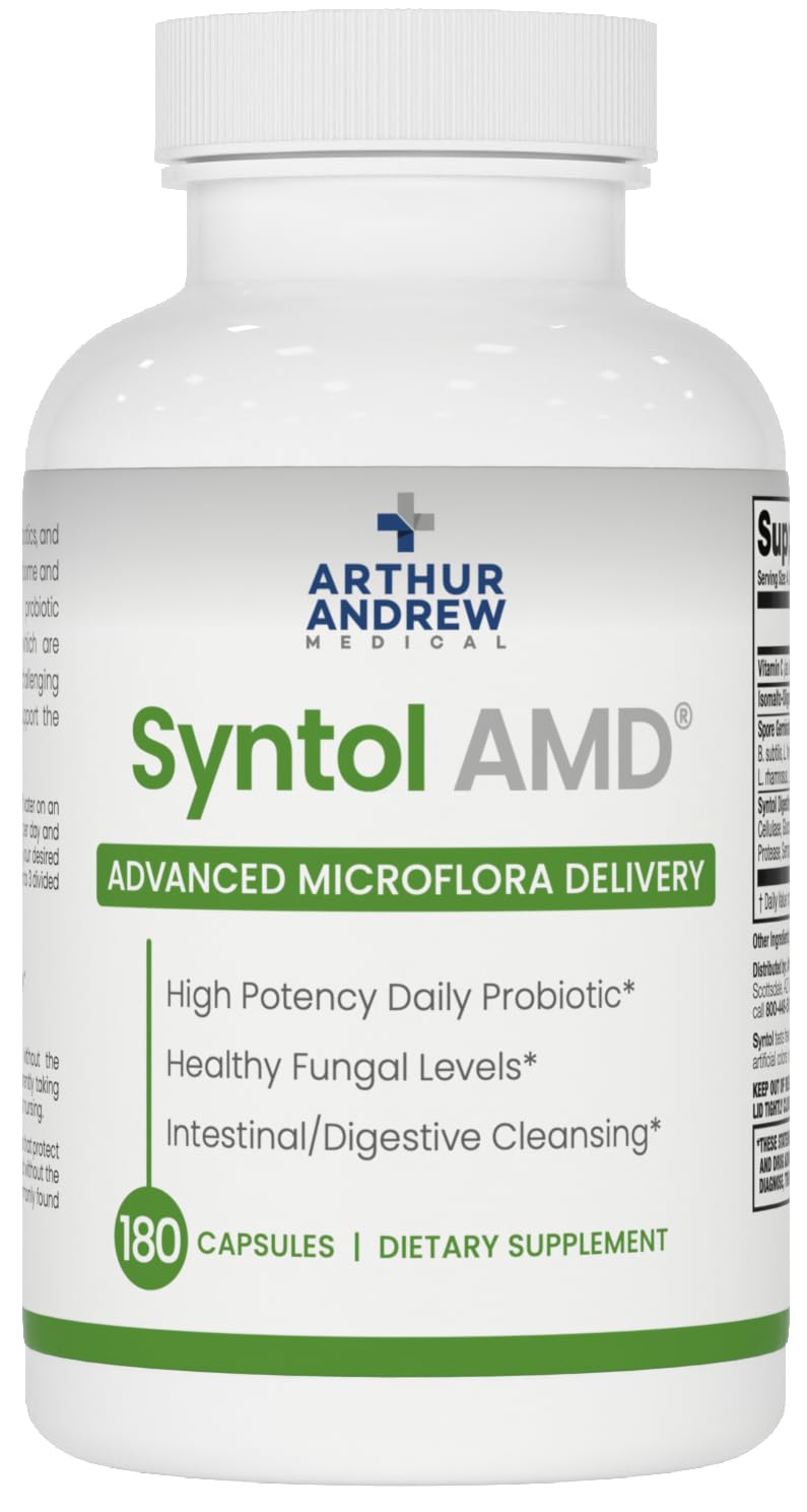 Arthur Andrew Medical, Syntol, 3-in-1 Formula with Probiotics, Prebiotic Fiber & Yeast Cleansing Multi-Enzymes, 180 - OzHealthStandard