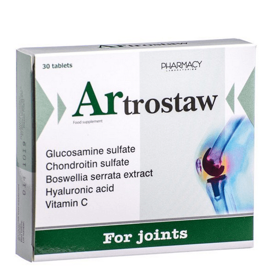 Artrostaw For joints 30 tabs collagen hyaluron glucosamine enjoy every move - OzHealthStandard