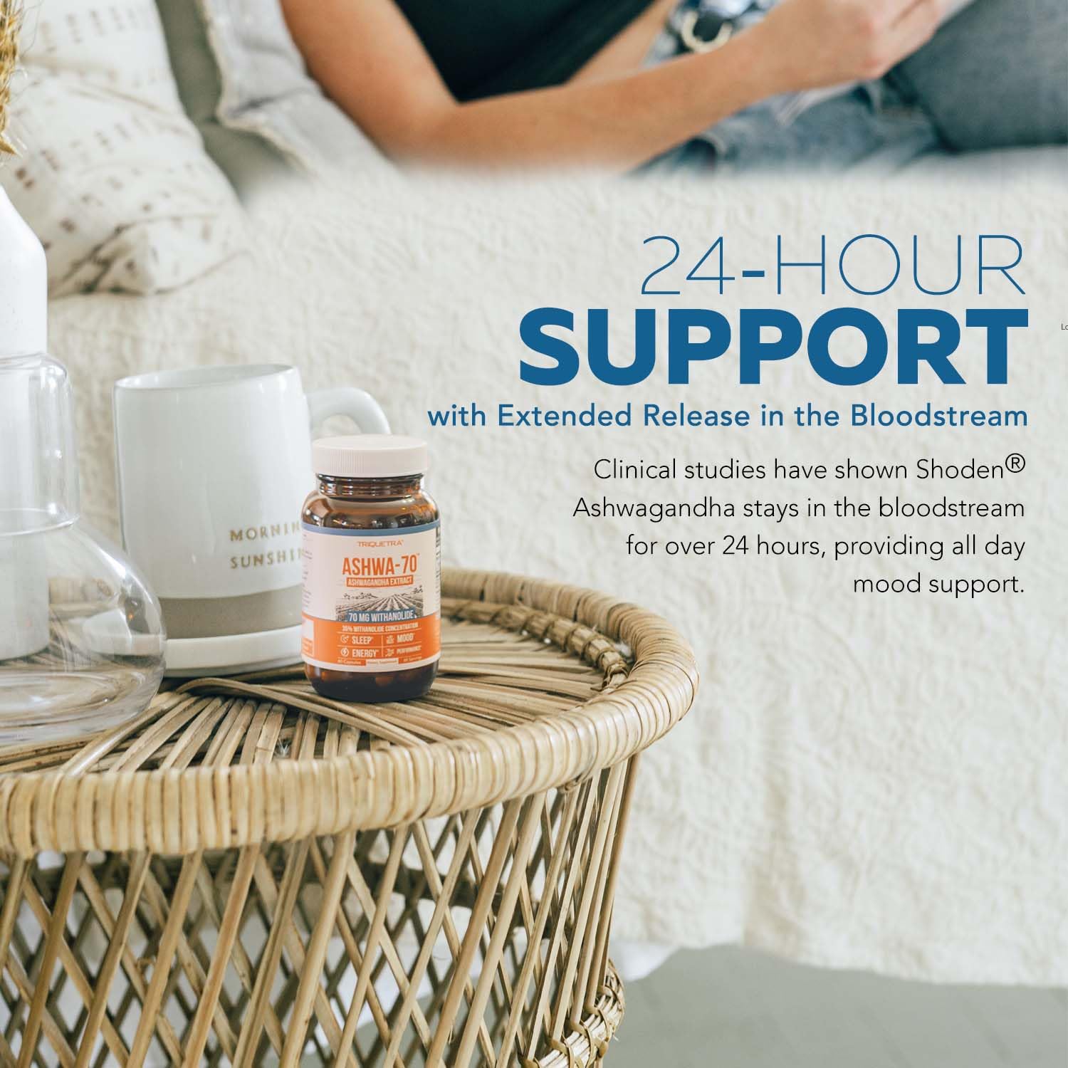 Ashwa-70®: Ashwagandha Extract - 35% Withanolides | Max Strength, Highest Withanolide Concentration - Mood & Performance - Enhanced Absorption with BioPerine® Black Pepper (60 Capsules) - OzHealthStandard