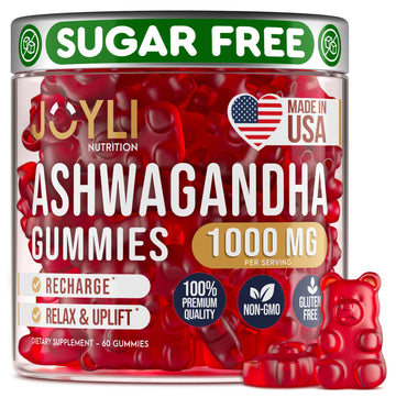 Ashwagandha Gummies for Women & Men - Natural Calm Gummies with Ashwagandha Root Extract Vitamin C Zinc - Ashwagandha Herbal Supplement for Sleep Stress Balance - 60 Vegan Sugar Free Chews - OzHealthStandard