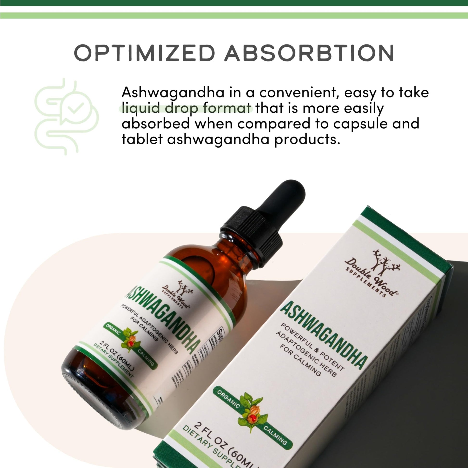 Ashwagandha Organic Drops for Stress Relief (1,200mg, 60 Servings) Ashwagandha Tincture for Adrenal Support and Cortisol Manager - OzHealthStandard