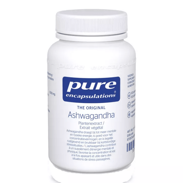 Ashwagandha Pure Encapsulation 60 caps - OzHealthStandard
