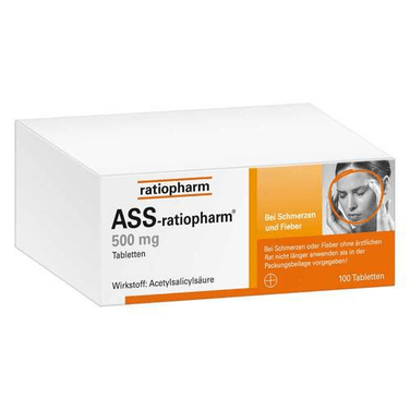 ASS-ratiopharm® 500 mg tablets x100 - OzHealthStandard