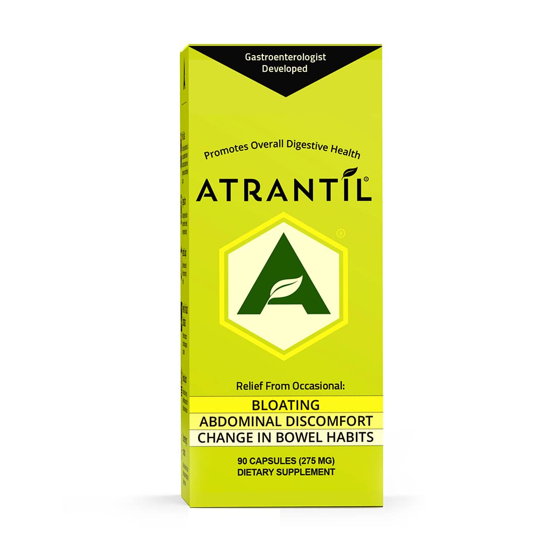 Atrantil 90 Capsules-Antioxidant Packed Polyphenol for Bloating and Gas Relief, Abdominal Discomfort, Constipation, Diarrhea, Postbiotic, Change in Bowel Habits and Everyday Digestive Health. - OzHealthStandard