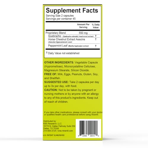 Atrantil 90 Capsules-Antioxidant Packed Polyphenol for Bloating and Gas Relief, Abdominal Discomfort, Constipation, Diarrhea, Postbiotic, Change in Bowel Habits and Everyday Digestive Health. - OzHealthStandard
