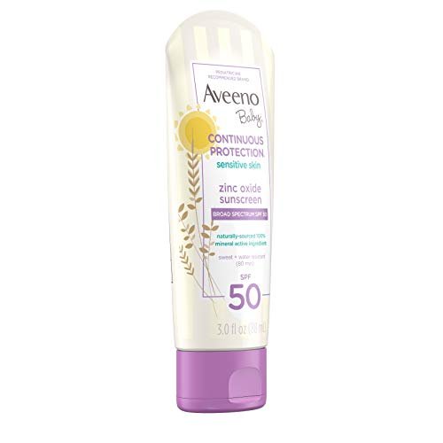 Aveeno Baby Continuous Protection Zinc Oxide Mineral Sunscreen Lotion for Sensitive Skin - OzHealthStandard
