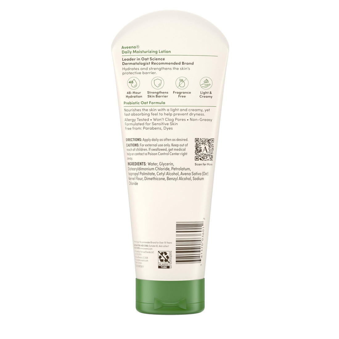Aveeno Daily Moisturizing Body Lotion, Body Lotion for Dry Skin with Prebiotic Oat, Paraben - OzHealthStandard