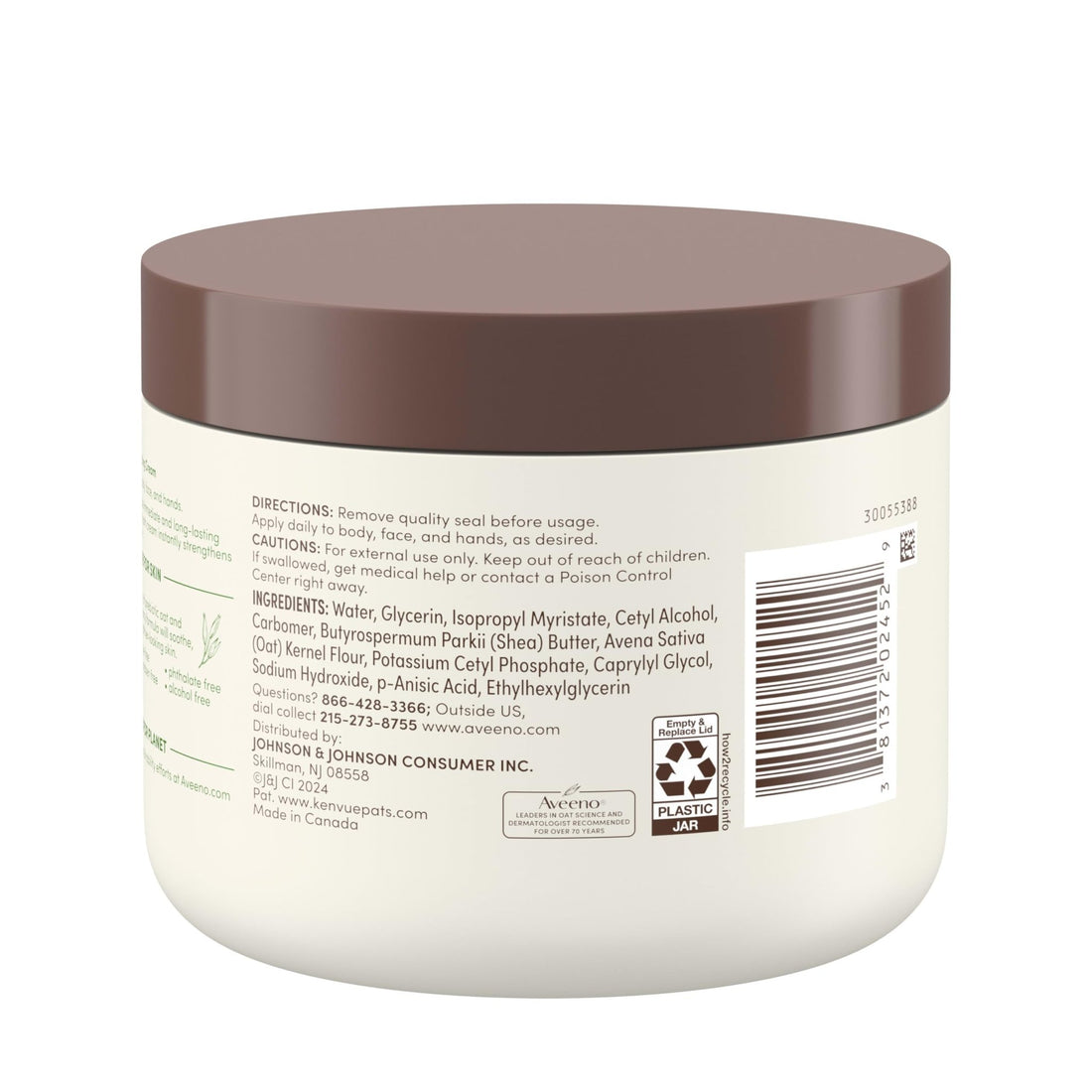 Aveeno Daily Moisturizing Cream with Prebiotic Oat & Shea Butter for Body, Face & Hands Moisturizer Cream - OzHealthStandard
