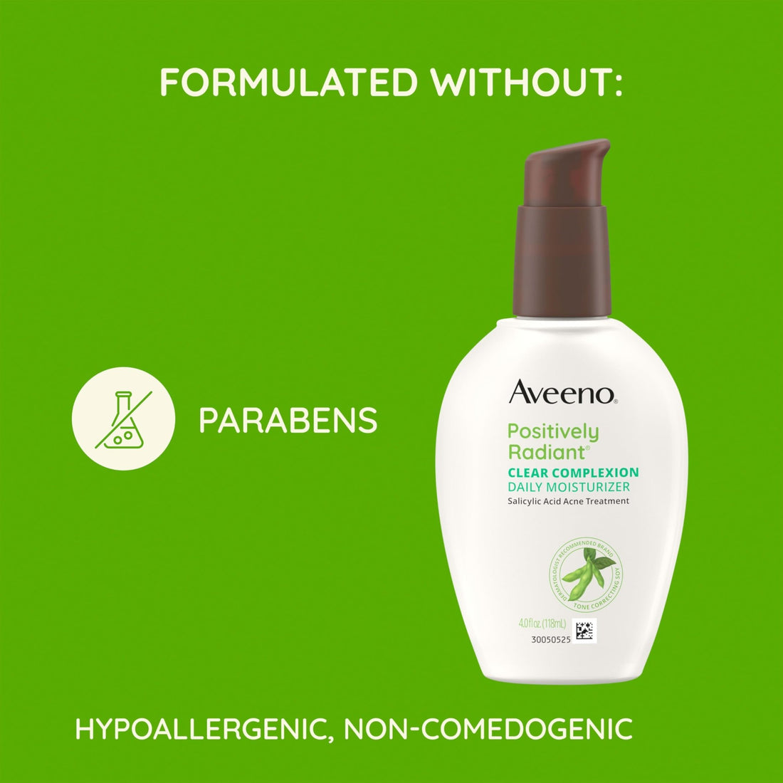 Aveeno Positively Radiant Clear Complexion Face Moisturizer, Acne Facial Moisturizer with Soy and Salicylic Acid for Oily Skin, Hypoallergenic Formula - OzHealthStandard