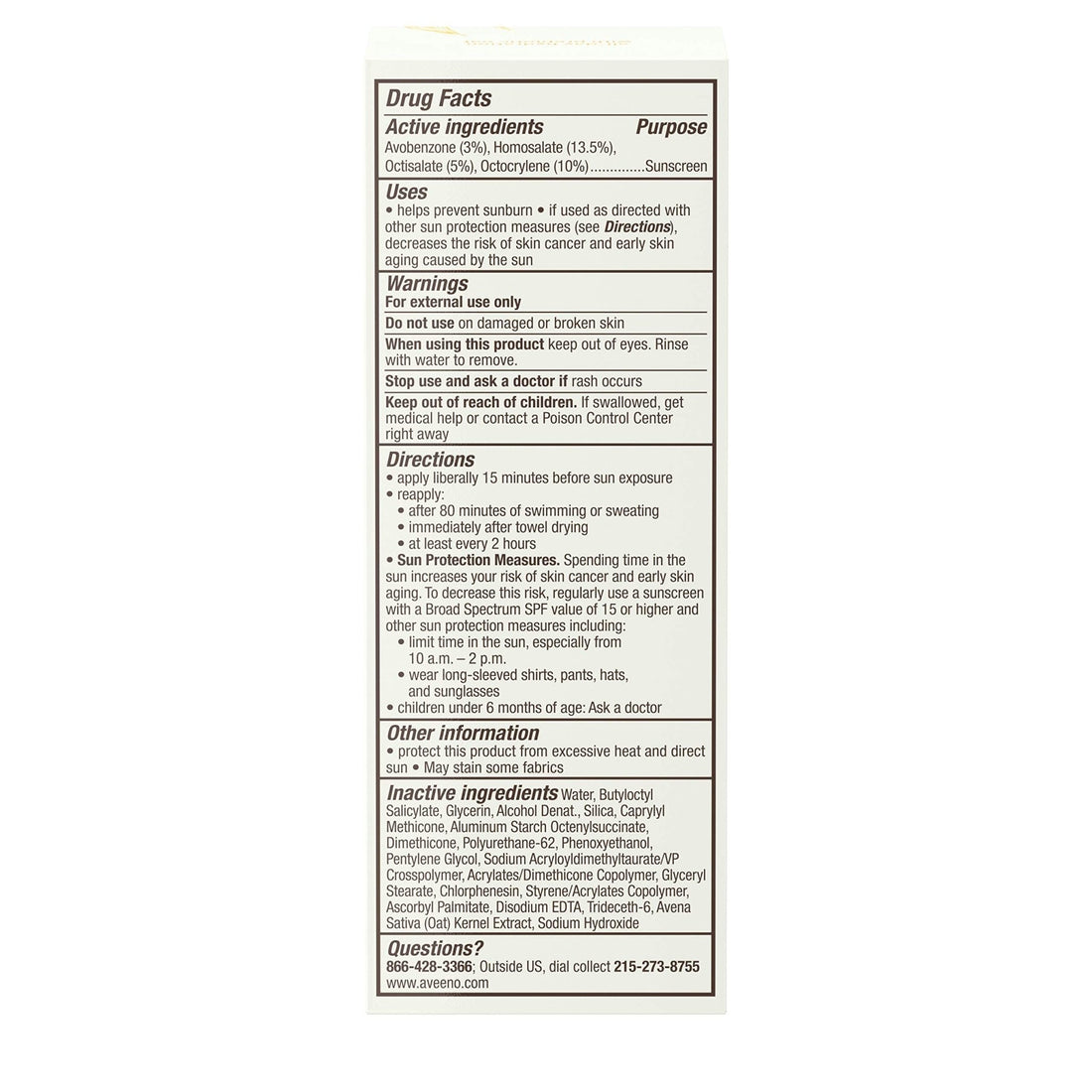 Aveeno Protect + Hydrate Face Sunscreen, SPF 60 Broad Spectrum, for Sensitive Skin, Travel Size, Water Resistant - OzHealthStandard
