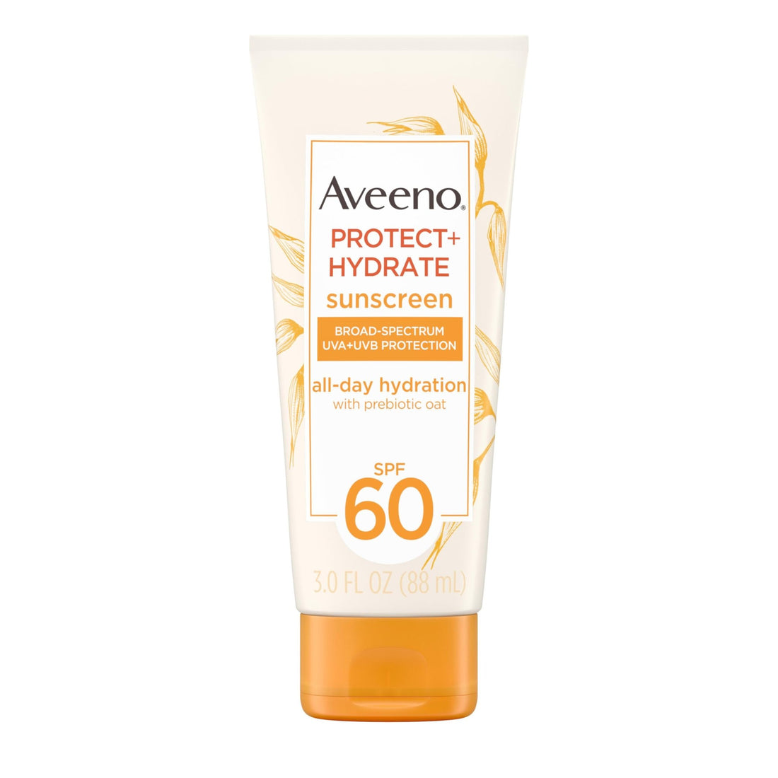 Aveeno Protect + Hydrate Moisturizing Body Sunscreen Lotion with Broad Spectrum SPF 60 & Prebiotic Oat, Weightless & Refreshing Feel - OzHealthStandard