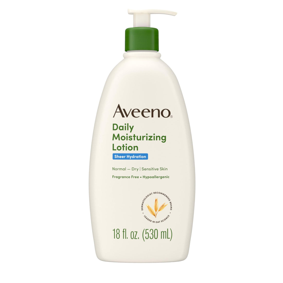 Aveeno Sheer Hydration Fragrance-Free Daily Moisturizing Lotion with Prebiotic Oat for Dry Skin, Lightweight - OzHealthStandard