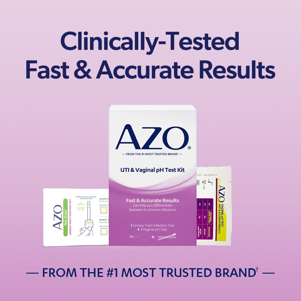 AZO Dual Protection Urinary & Vaginal Probiotic + UTI & Vaginal pH Test Kit (30 Count) - OzHealthStandard