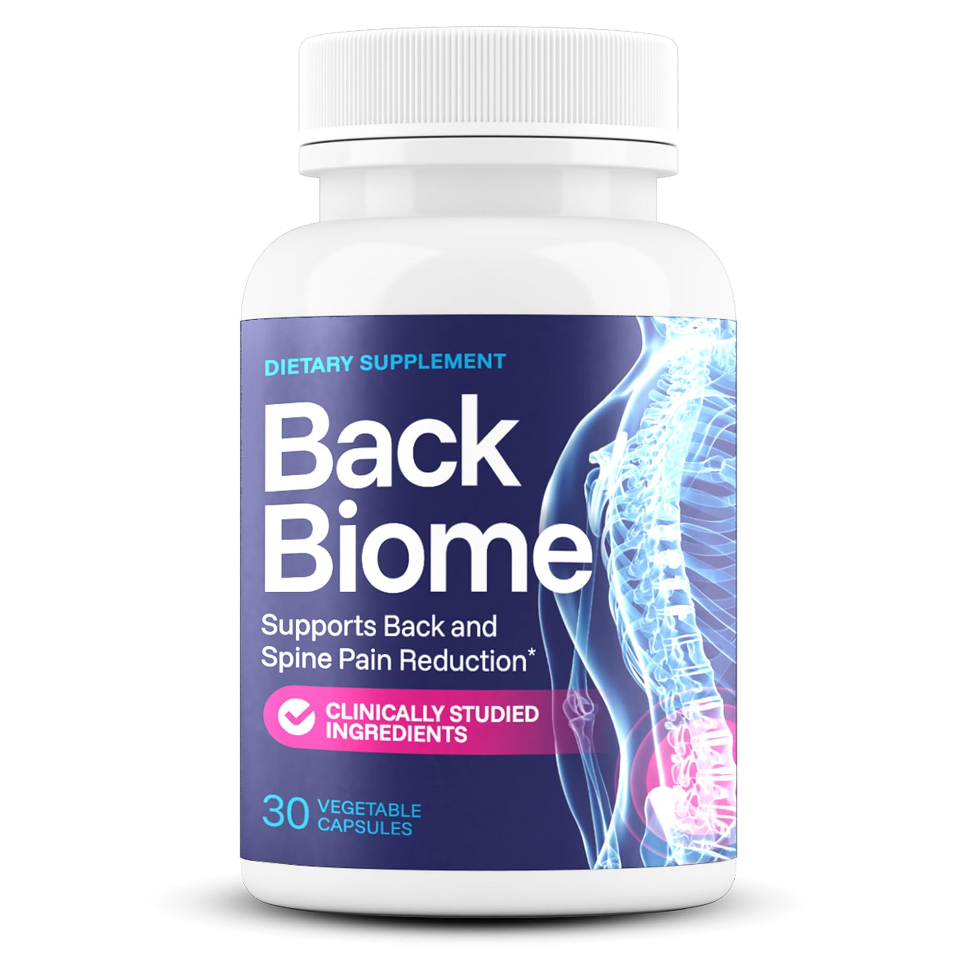 BackBiome – Advanced 7-Strain Probiotic Formula for Gut & Back Health – Supports Digestive Balance, Promotes Spinal Comfort – Non-GMO, Vegan, 30 Capsules - OzHealthStandard