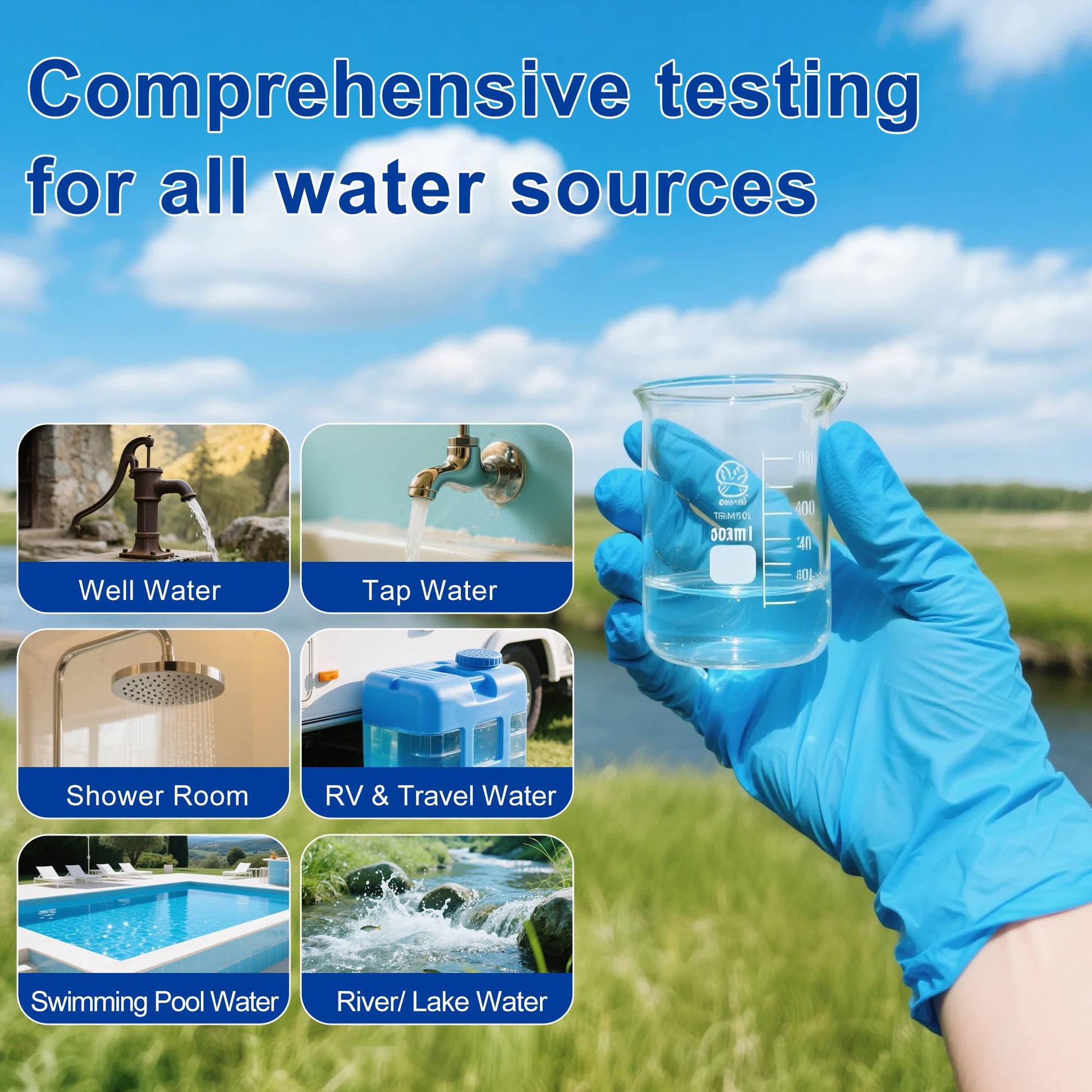 Bacteria Test Kits for Drinking Water - 12 Tests Detect Coliform, E.coli & All Bacteria | Home Quality Testing Kit for Well, Tap, Pool, Hot Tub & City Water | Easy DIY Tester with Free Lab Analysis - OzHealthStandard