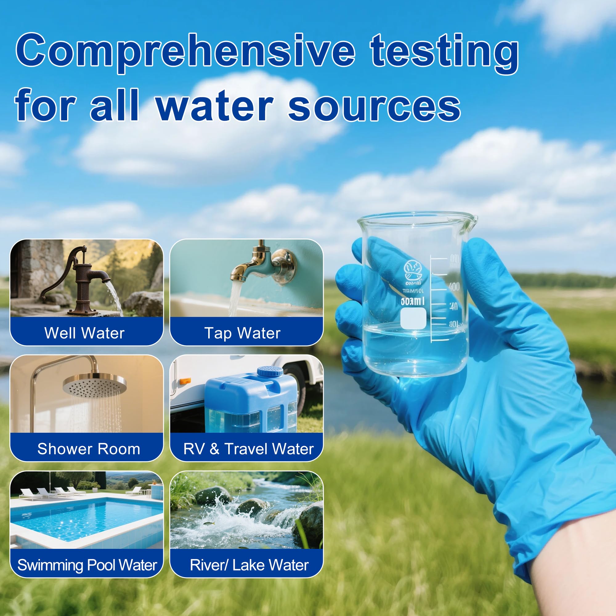 Bacteria Test Kits for Drinking Water - 12 Tests Detect Coliform, E.coli & All Bacteria | Home Quality Testing Kit for Well, Tap, Pool, Hot Tub & City Water | Easy DIY Tester with Free Lab Analysis - OzHealthStandard