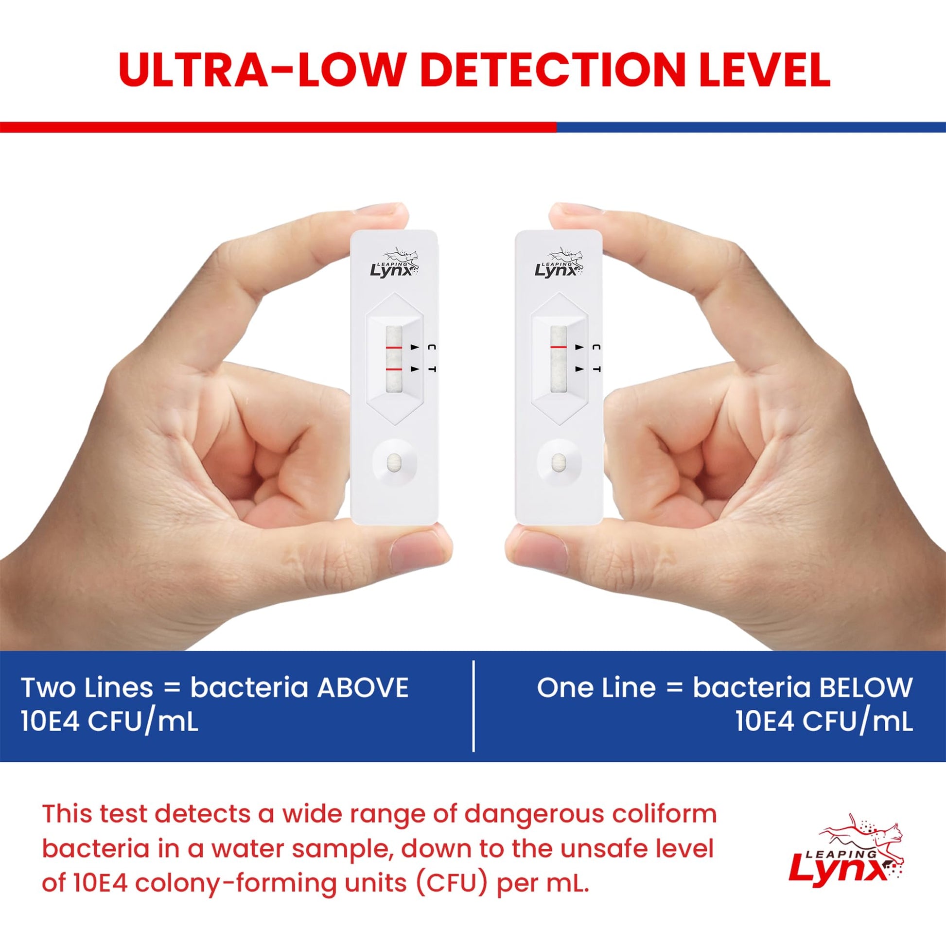 Bacteria Water Test Kit – Coliform, E. coli & Salmonella Detection for Well & Tap Water | Rapid Home Drinking Water Screening Kit with Lab-Quality Results | Leaping Lynx - OzHealthStandard