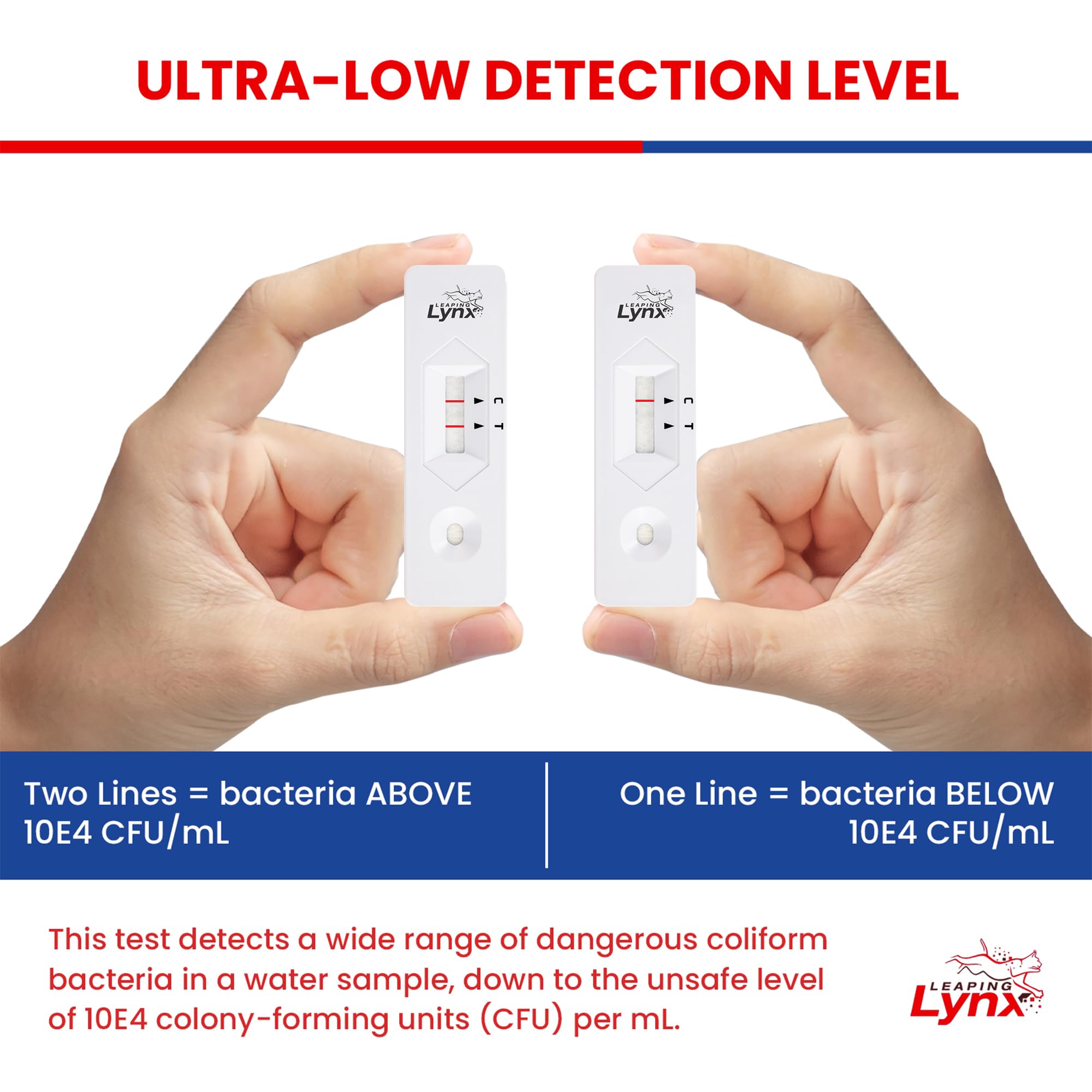 Bacteria Water Test Kit – Coliform, E. coli & Salmonella Detection for Well & Tap Water | Rapid Home Drinking Water Screening Kit with Lab-Quality Results | Leaping Lynx - OzHealthStandard