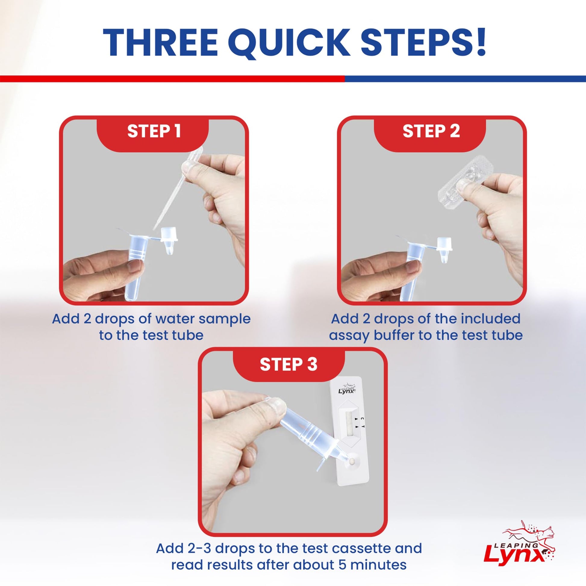Bacteria Water Test Kit – Coliform, E. coli & Salmonella Detection for Well & Tap Water | Rapid Home Drinking Water Screening Kit with Lab-Quality Results | Leaping Lynx - OzHealthStandard